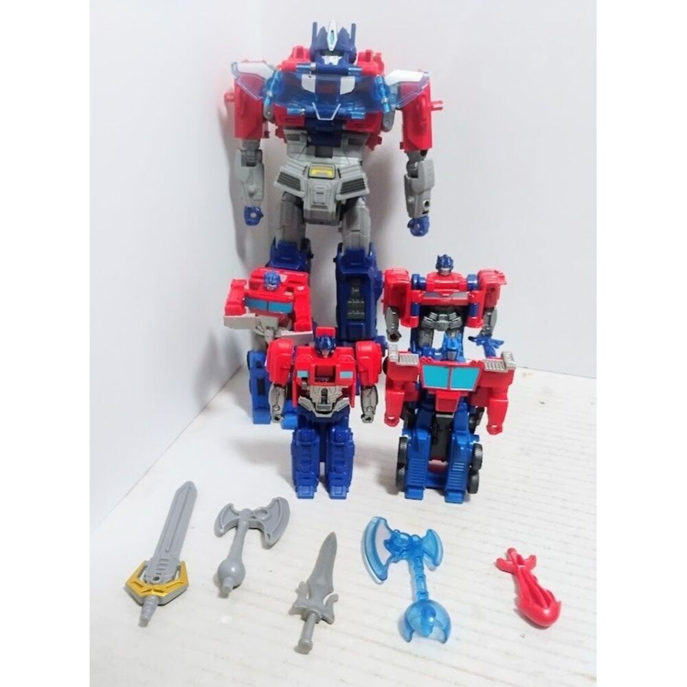 HASBRO TRANSFORMERS ONE OPTIMUS PRIME LOT POWER FLIP ONE COG EARTHSPARK ETC READ